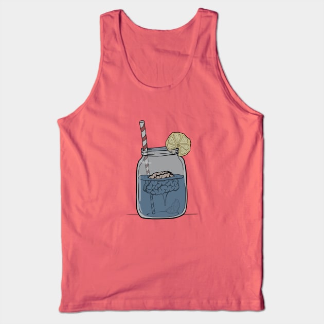 Brain in a jar Tank Top by gotra